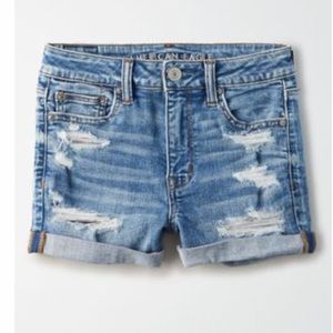 AE N(E)XT Level High-Waisted Denim Short Short